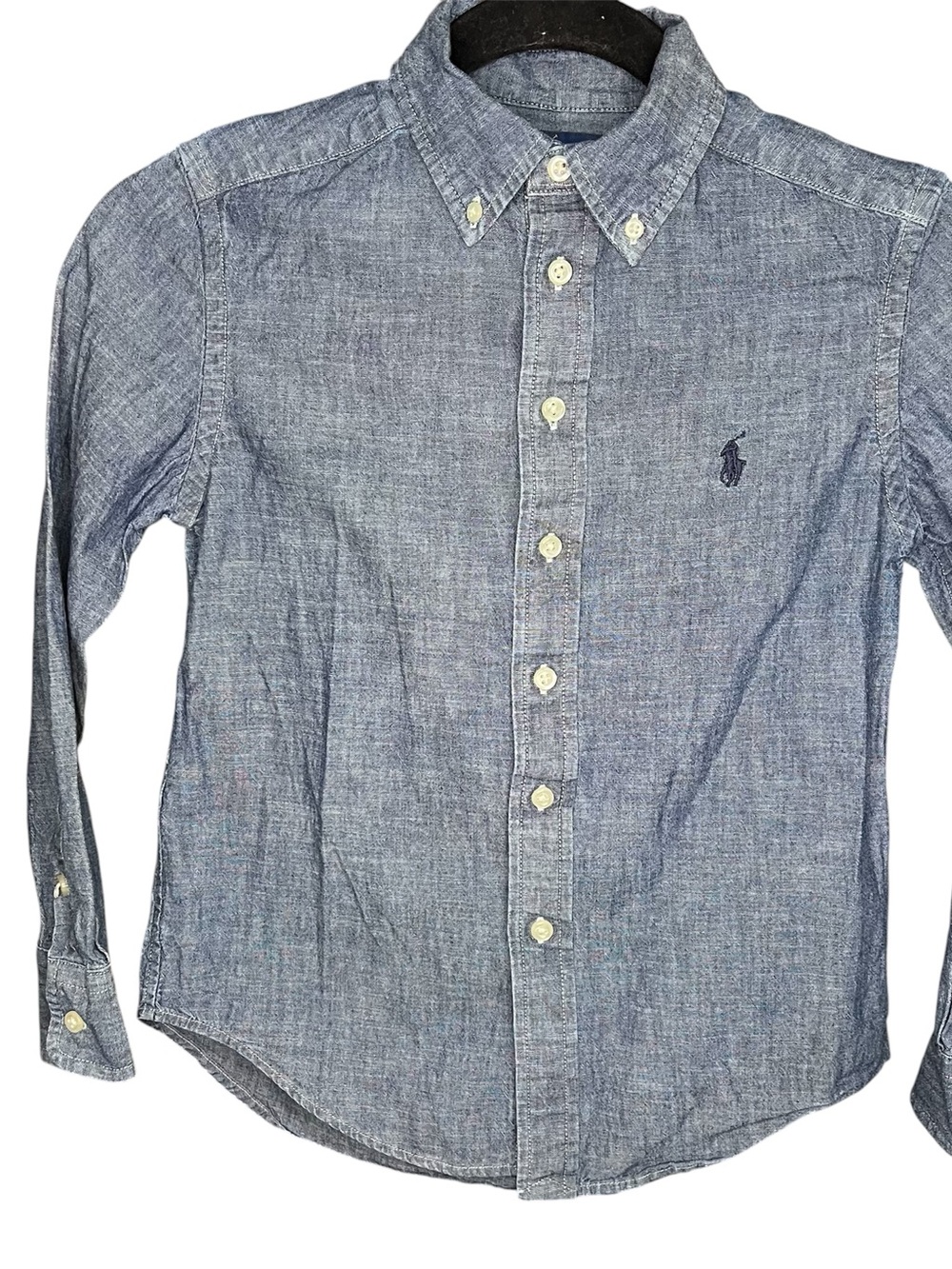 Polo by Ralph Lauren Blue Button-Down Chambray Shirt - Boys Sz 8